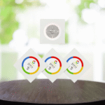 NFC Google Review White Stickers with Background