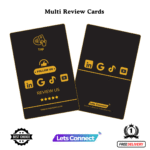 NFC Multi Review Cards-Black and Gold-Simple