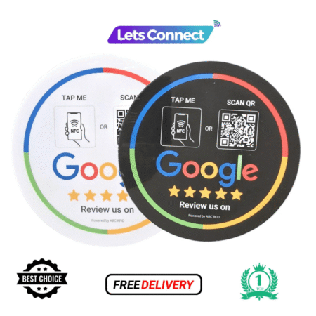 Nfc &Amp; Qr Google Review White And Black Stickers