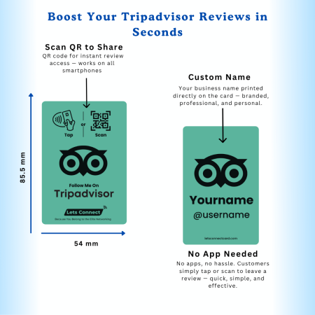Boost Tripadvisor Reviews Instantly With Nfc &Amp; Qr Cards